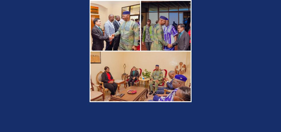 Ambassador accompanying the President of ALT of Burkina Faso prior to official visit to India.